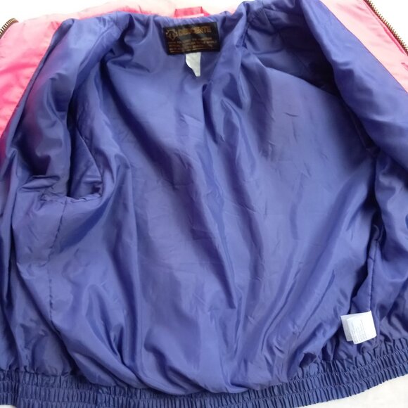 Vintage 80s Descente Women Neon Winter Ski Jacket Coat (L) - Picture 4 of 9